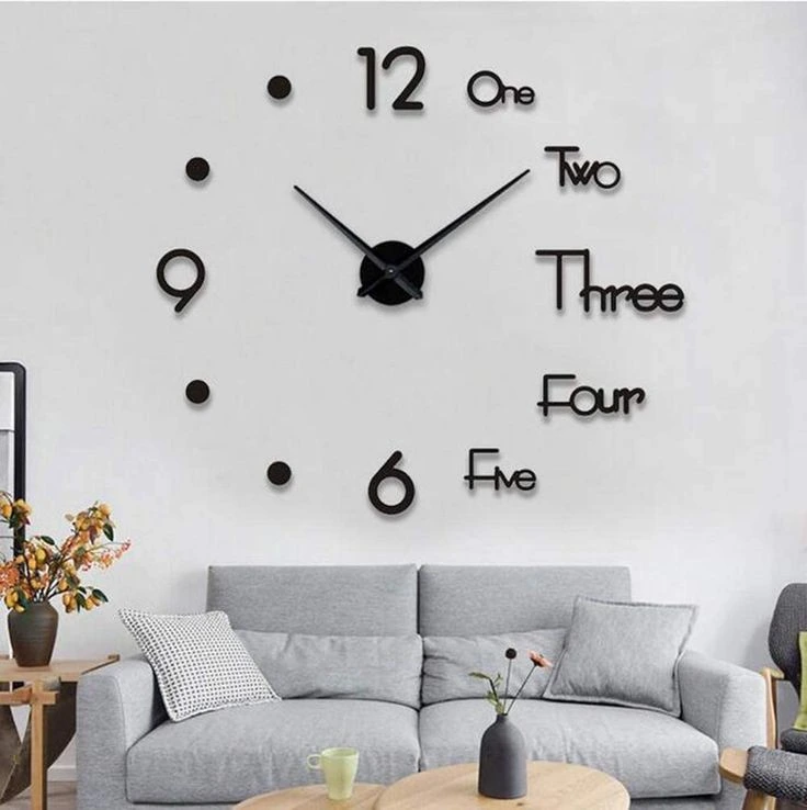 3d wall clock