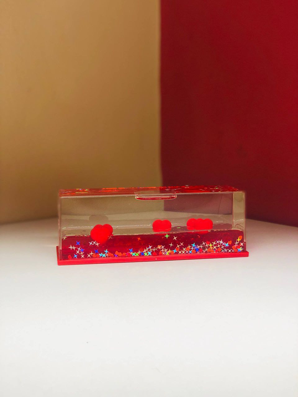 Floating Heart Love Liquid Motion Box